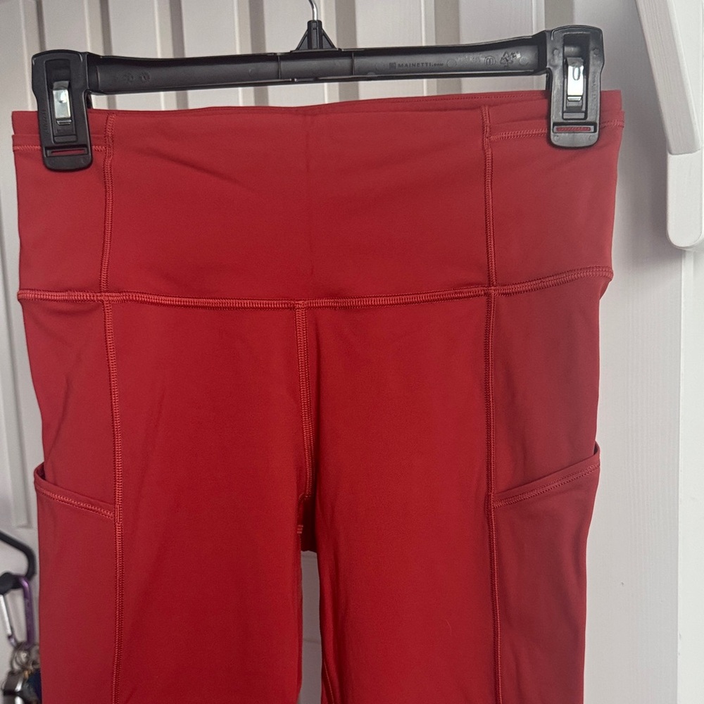 lululemon athletica burnt orange leggings